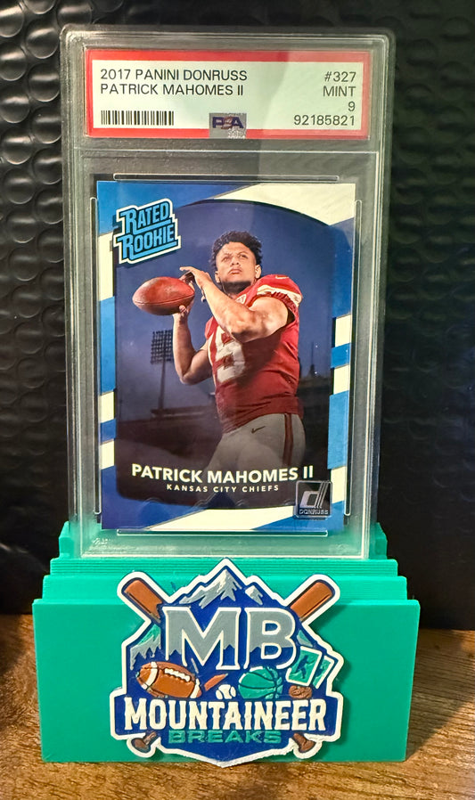 2017 PANINI DONRUSS PATRICK MAHOMES II PSA 9