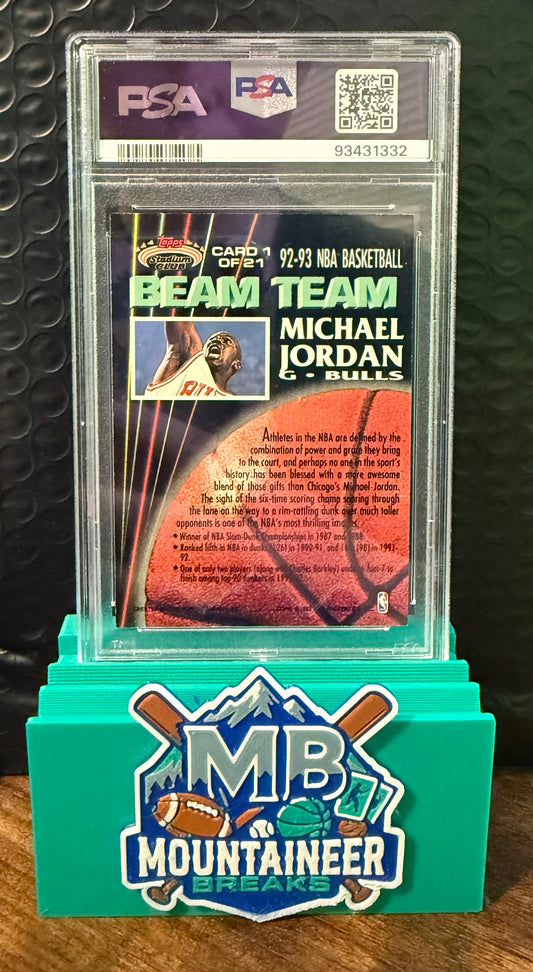 1992 STADIUM CLUB MICHAEL JORDAN BEAM TEAM-MEMBERS ONLY PSA 7